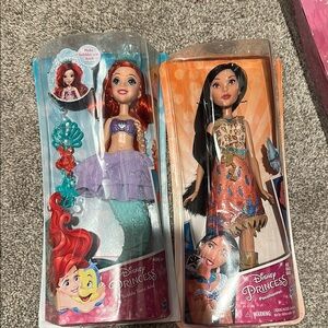 Ariel & Pocahontas princess bundle dolls
